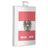 Austria Flag Elegant Patriotic Flachmann (Rechts)
