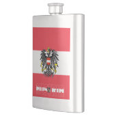 Austria Flag Elegant Patriotic Flachmann (Links)