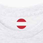 Austria flag etiketten (Befestigt)