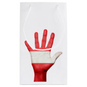 Austria Flag Hand Design Geschenkboxen Kleine Geschenktüte (Rückseite)