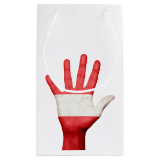 Austria Flag Hand Design Geschenkboxen Kleine Geschenktüte