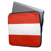 Austria Flag Laptop Sleeve (Vorderseite Links)