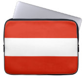 Austria Flag Laptop Sleeve (Vorderseite)