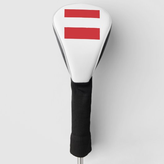 Austria Flag Logo Golf Headcover (Vorderseite)