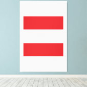 Austria Flag Logo Leinwanddruck (Insitu (Holzboden))