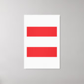 Austria Flag Logo Leinwanddruck (Vorderseite)