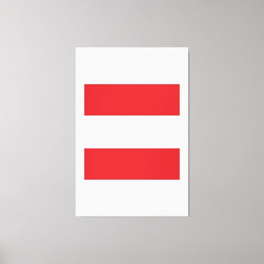 Austria Flag Logo Leinwanddruck (Vorderseite)