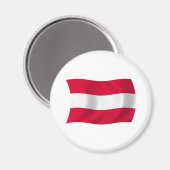 Austria Flag Magnet (Vorderseite/Rückseite)