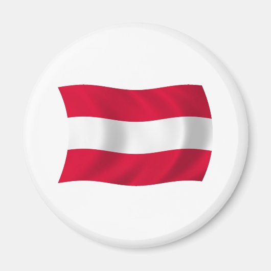 Austria Flag Magnet (Vorne)