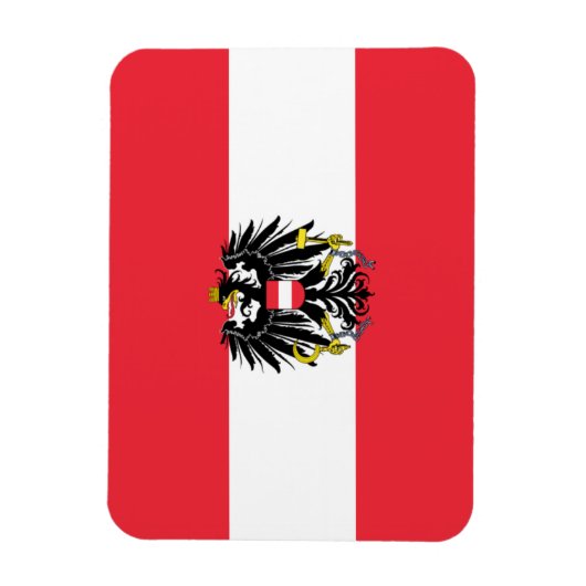 Austria Flag Magnet (Vertikal)