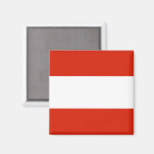 Austria Flag Magnet (Vorderseite/Rückseite)