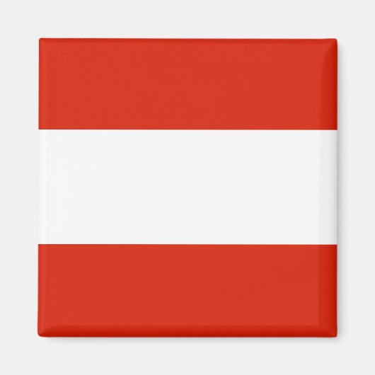 Austria Flag Magnet (Vorne)