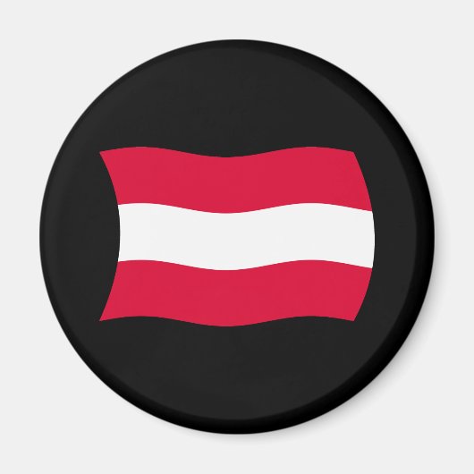 Austria Flag Magnet (Vorne)