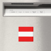 Austria Flag Magnet (In Situ (Geschirrspüler))