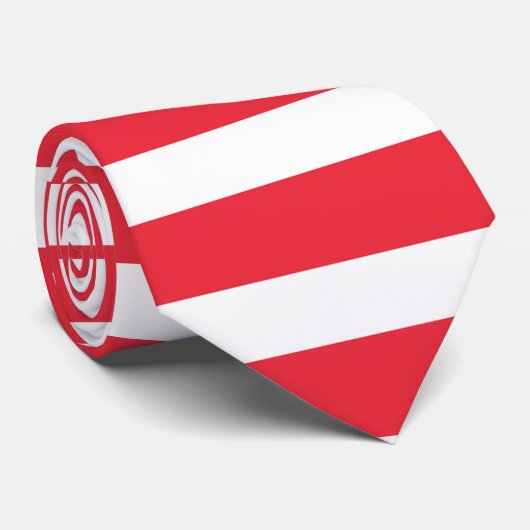 Austria Flag Neck Tie Krawatte (Gerollt)