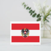 Austria Flag Postcard Postkarte (Stehend Vorderseite)
