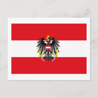 Austria Flag Postcard Postkarte
