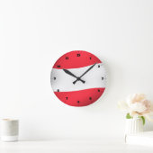 AUSTRIA FLAG RUNDE WANDUHR (Zuhause)