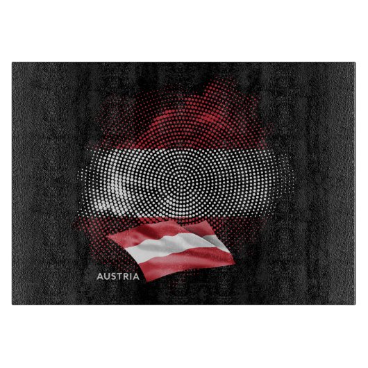 Austria flag schneidebrett (Vorderseite)