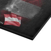 Austria flag schneidebrett (Ecke)