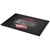 Austria flag schneidebrett (Ecke)