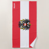Austria Flag Splendid Patriotic Strandtuch (Vorderseite)