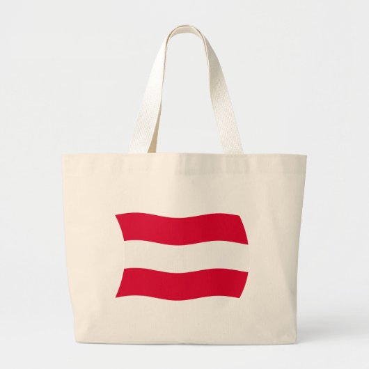 Austria Flag Tote Bag Jumbo Stoffbeutel (Vorne)