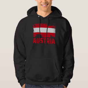 Austria Flag Vintag beängstigende österreichische Hoodie