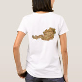 Austria Flag x Map T - Shirts (Rückseite)
