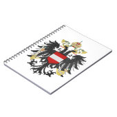 Austria Hungary coat of arms flag Notizblock (Linke Seite)