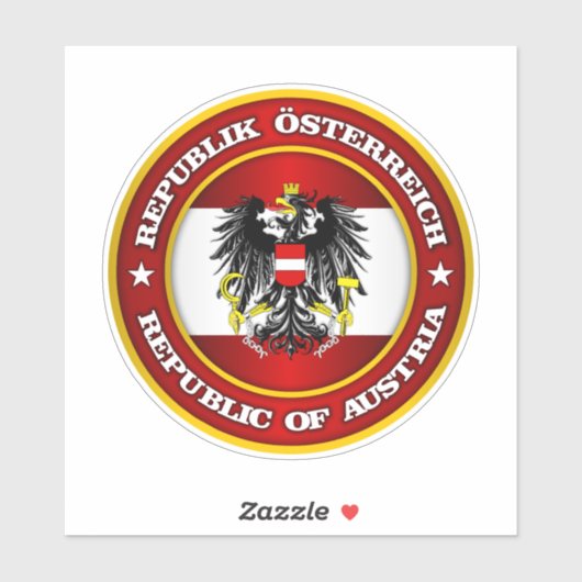 Austria Medalion Sticker (Blatt)
