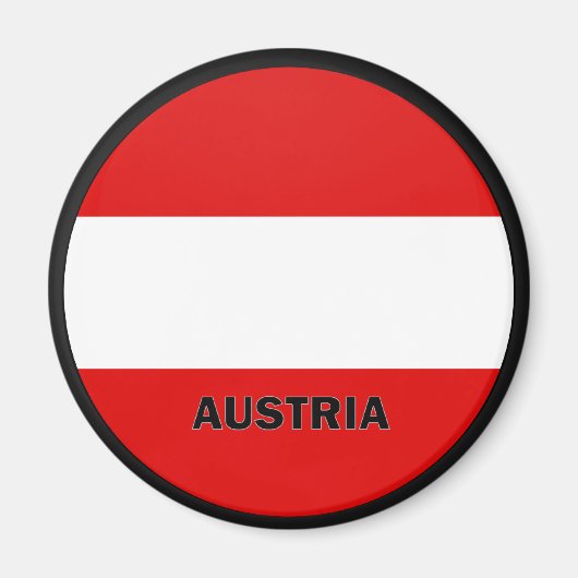 Austria Roundel Quality Flag Magnet (Vorne)