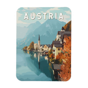 Austria Travel Art Vintag Magnet