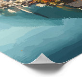 Austria Travel Art Vintag Poster (Ecke)