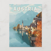 Austria Travel Art Vintag Postkarte (Vorderseite)