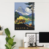 Austria Vintage Travel Poster (Heimbüro)