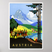 Austria Vintage Travel Poster (Vorne)