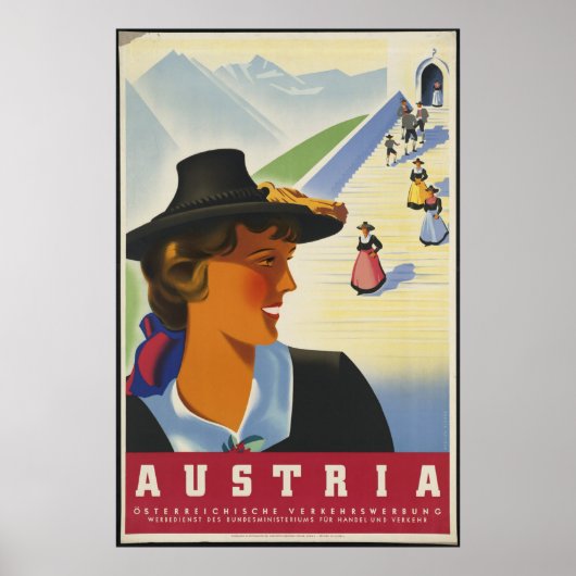Austria Vintage Travel Poster Ad Retro Prints (Vorne)