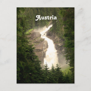 Austria Waterfall Postkarte