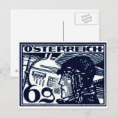 Austrian Air Mail von 1925 Postkarte (Vorne/Hinten)