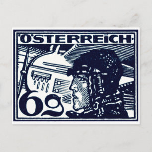 Austrian Air Mail von 1925 Postkarte