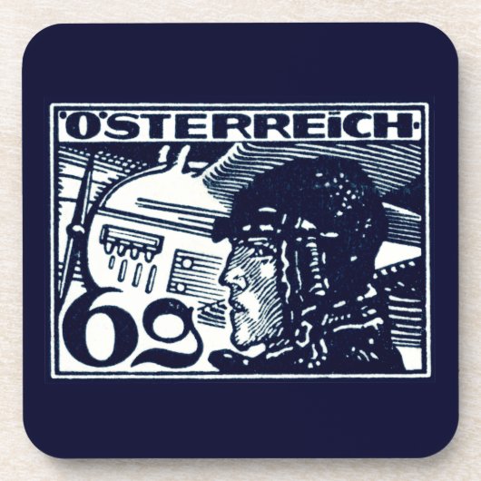 Austrian Air Mail von 1925 Untersetzer (Vorderseite)