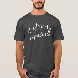 Austrian American Entwinted Hearts Tshirt