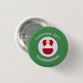 Austrian Angel Christmas Flag Personalisiert Button (Vorne & Hinten)