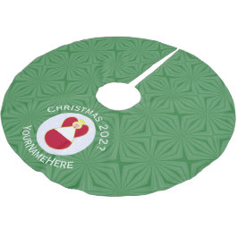 Austrian Angel Christmas Flag Personalisiert Polyester Weihnachtsbaumdecke