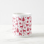Austrian Black and Tan Hound Weihnachtsdesign Kaffeetasse (Mittel)