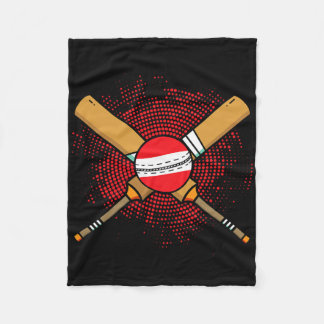 Austrian Cricket Racket And Ll Flag Of Austria Fleecedecke