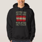 Austrian Dad Like a Regular Dad Only Cooler  Dad Hoodie (Vorderseite)