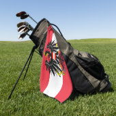 Austrian Flag & Austria Golf / sport Golf Wien Golfhandtuch (Gras)