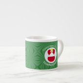 Austrian Flag Christmas Angel Personalisiert Espressotasse (Vorderseite Rechts)